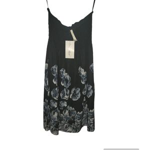 NEW Floral Dress XL. Black/Grey